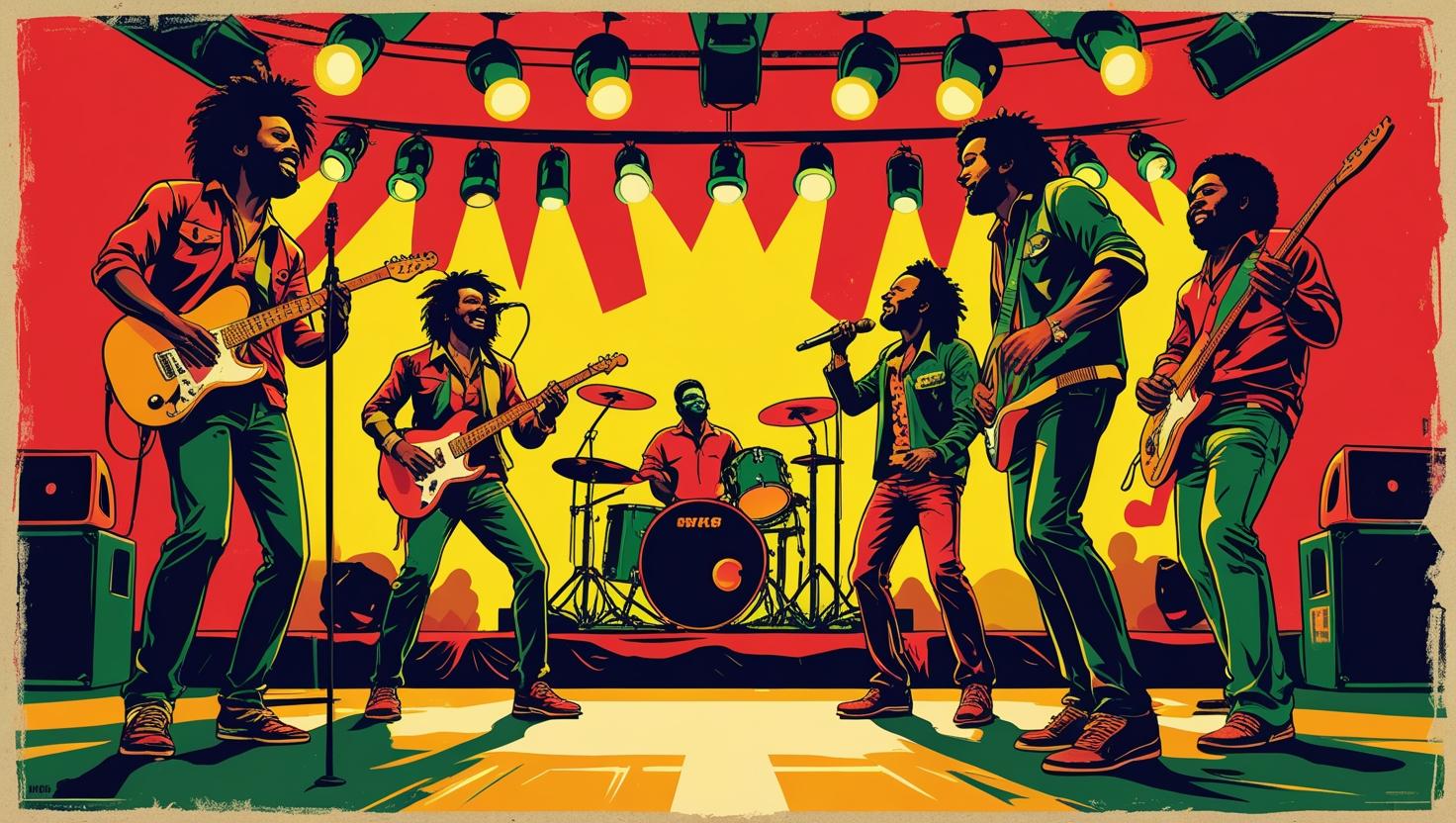 affiche de concert reggae